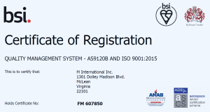 AS9120 Cert